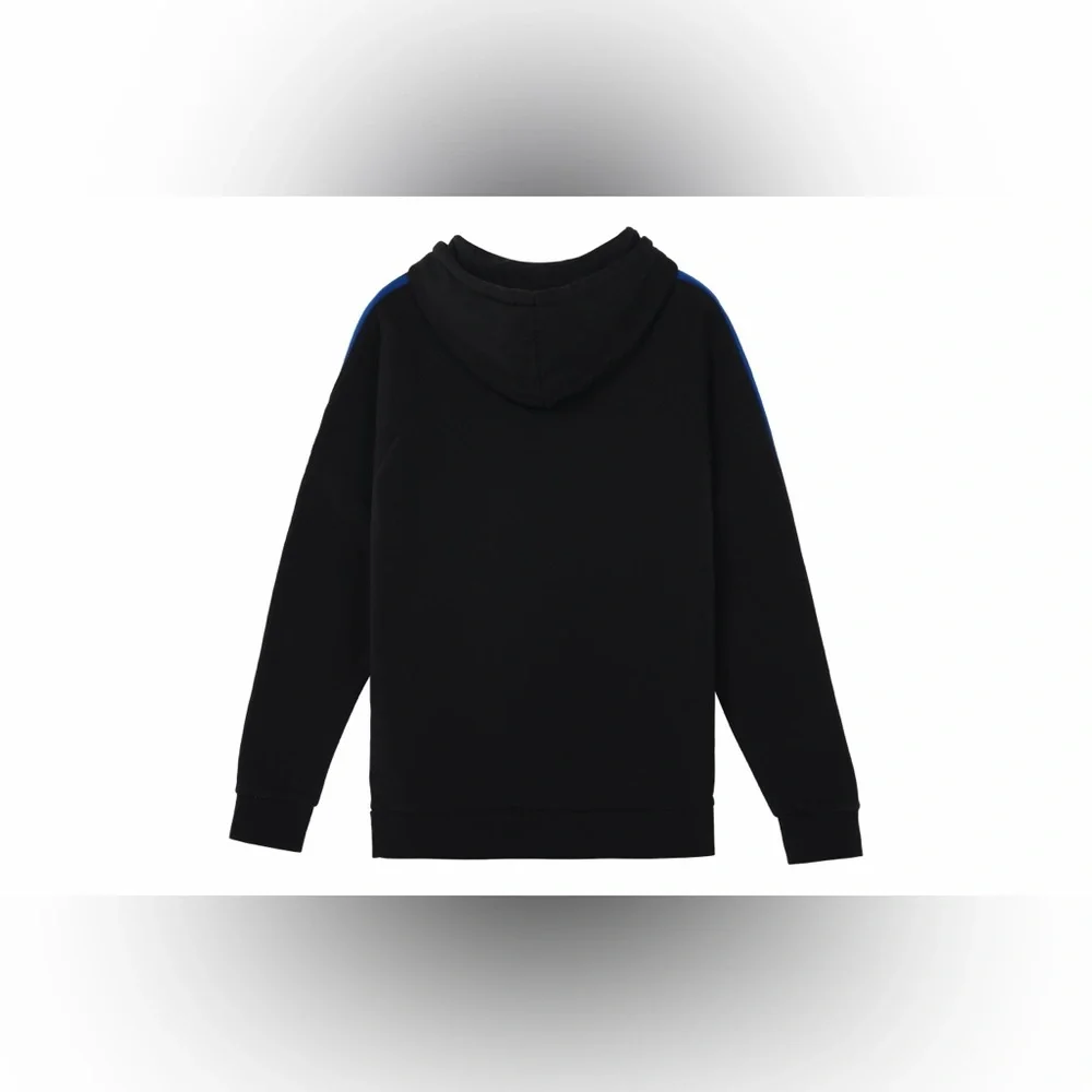Adidas Fleece Lined Black Hoodie Sweatshirt size Large EUC - Picture 3 of 13